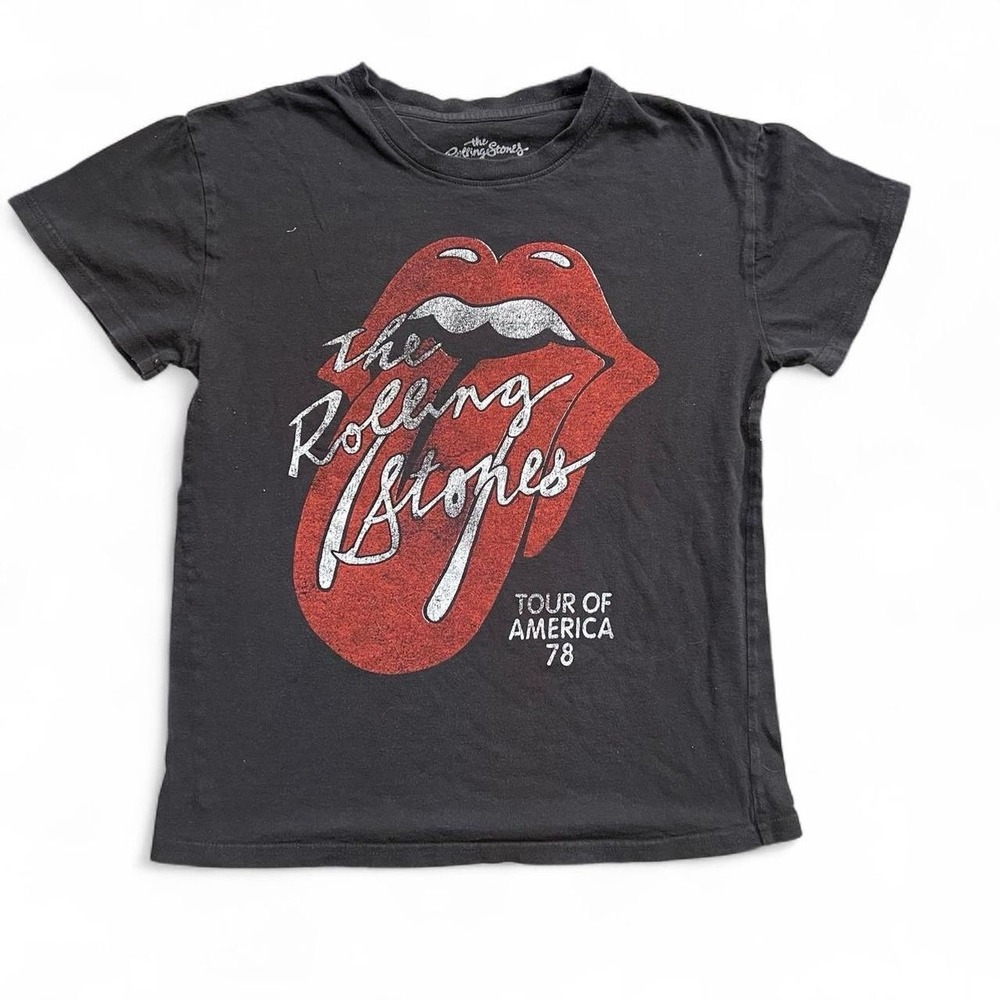 The Rolling Stones Tour Of America 1978 Black T-Shirt Size Small